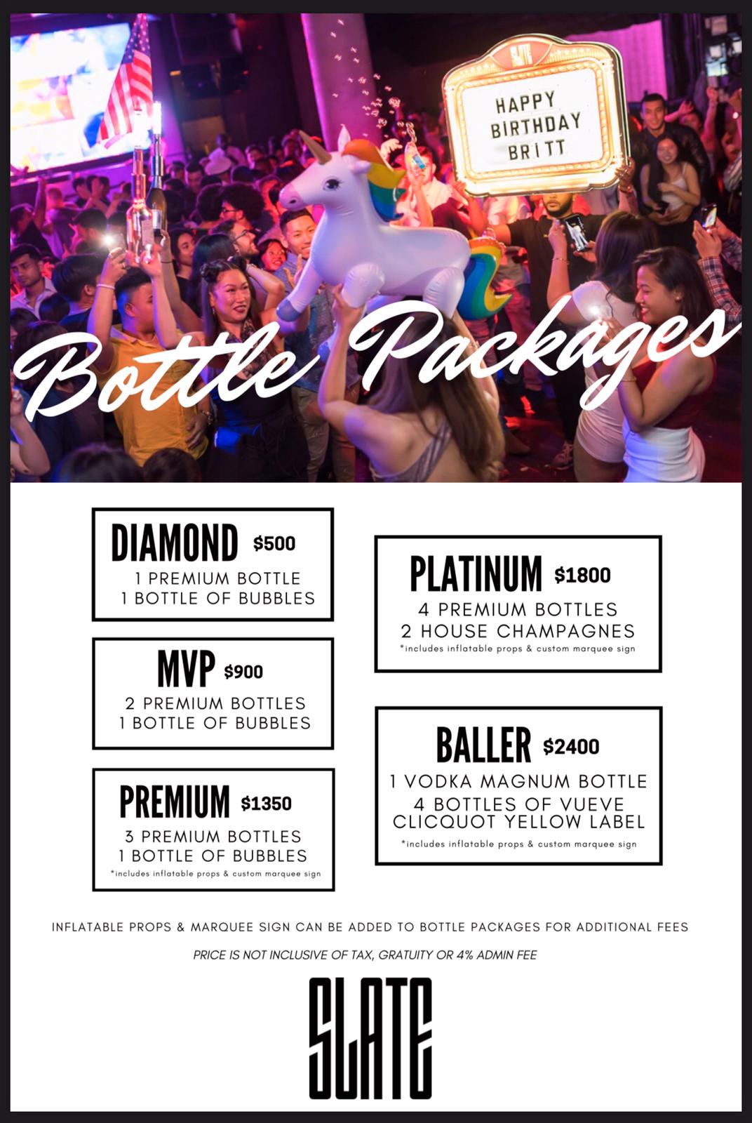 Slate NY Bottle packages