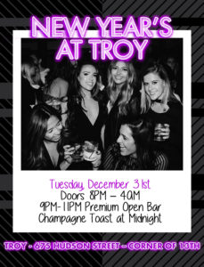 Troy Liquor Bar NYE